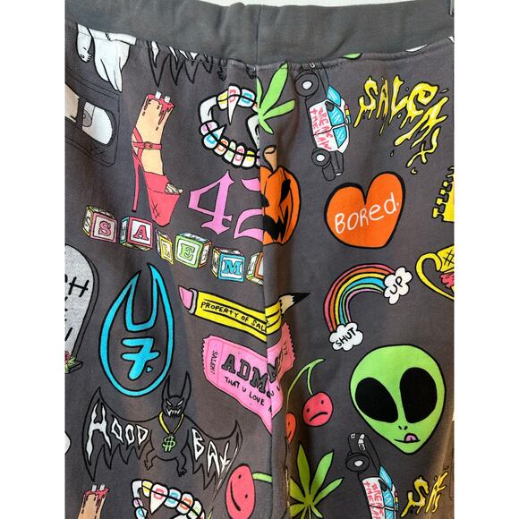 SALEM7 Unisex Adult Halloween Theme Graphic Sweatpants / Size: Large - Picture 11 of 11